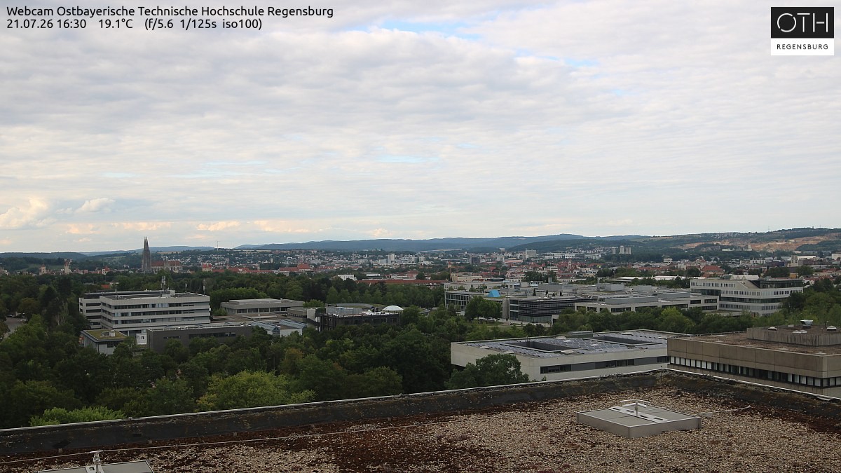 Archiv Foto Webcam Regensburg: Technische Hochschule