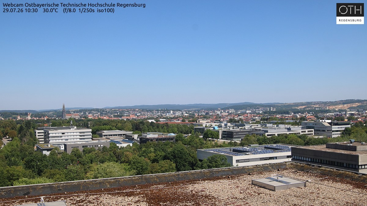 Archiv Foto Webcam Regensburg: Technische Hochschule