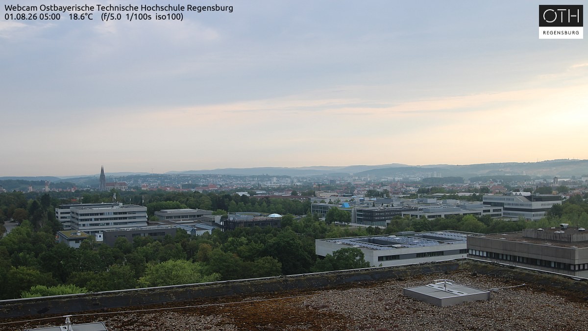 Archiv Foto Webcam Regensburg: Technische Hochschule