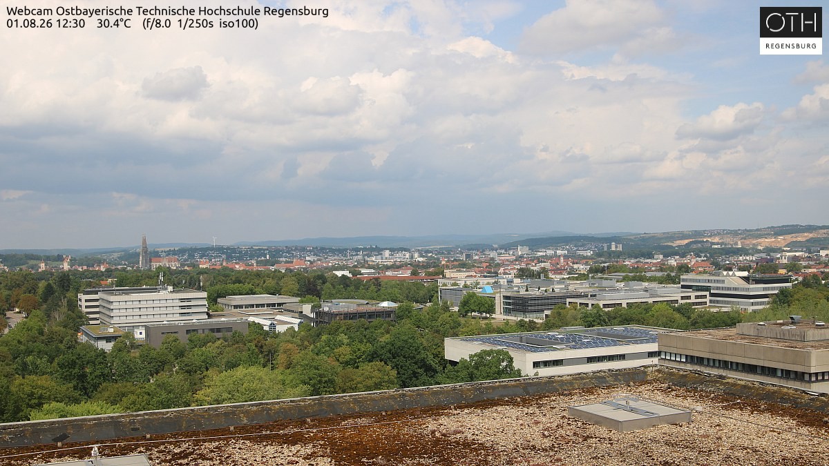 Archiv Foto Webcam Regensburg: Technische Hochschule