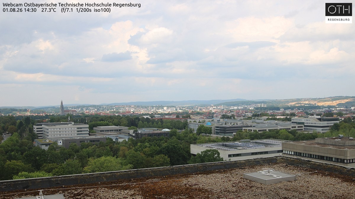 Archiv Foto Webcam Regensburg: Technische Hochschule