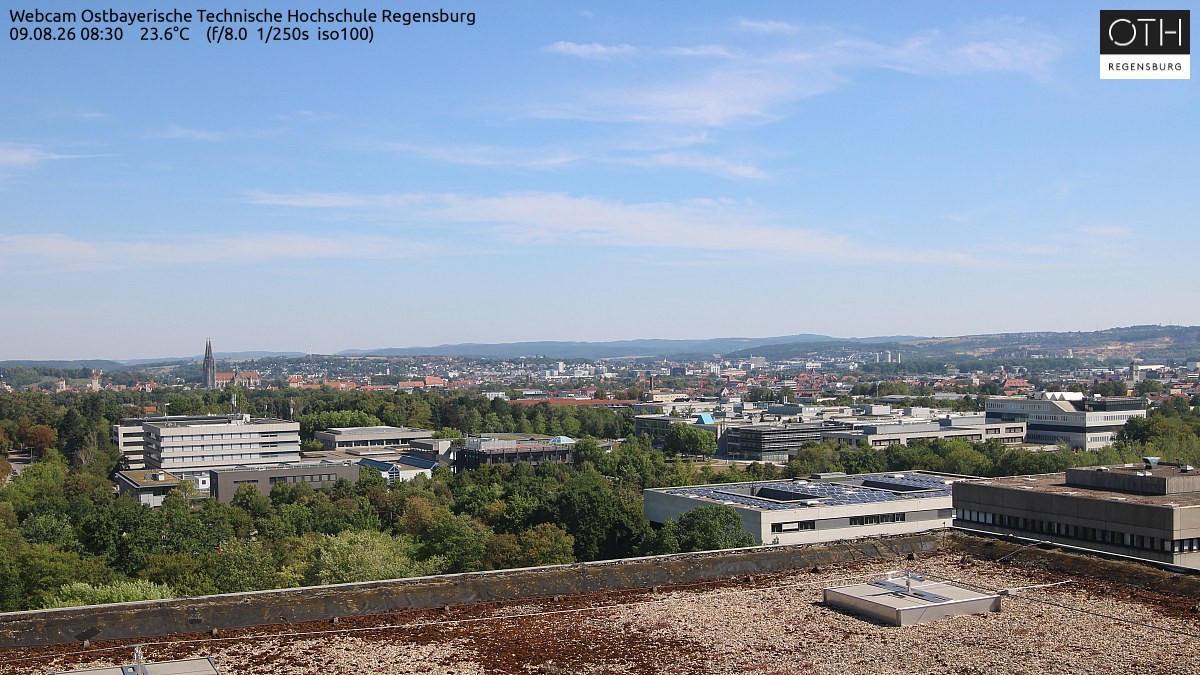 Archiv Foto Webcam Regensburg: Technische Hochschule