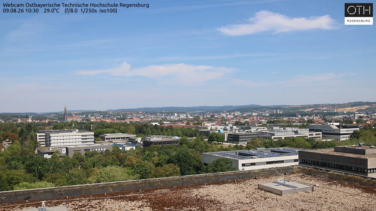 Archiv Foto Webcam Regensburg: Technische Hochschule