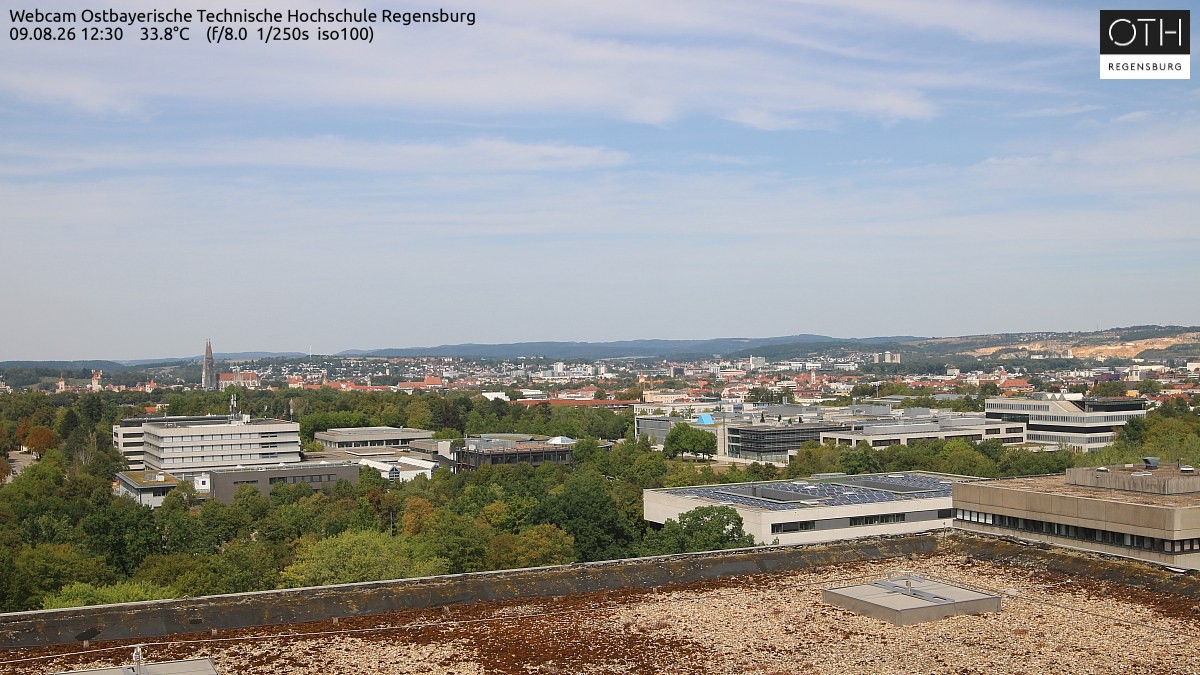 Archiv Foto Webcam Regensburg: Technische Hochschule