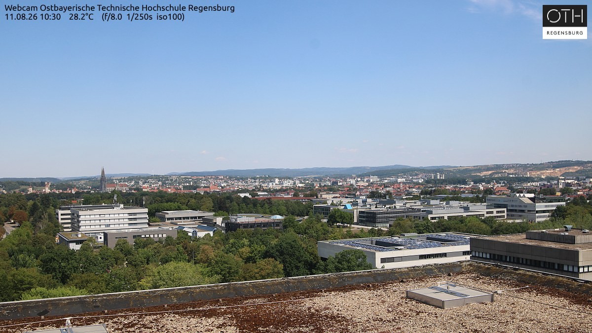 Archiv Foto Webcam Regensburg: Technische Hochschule