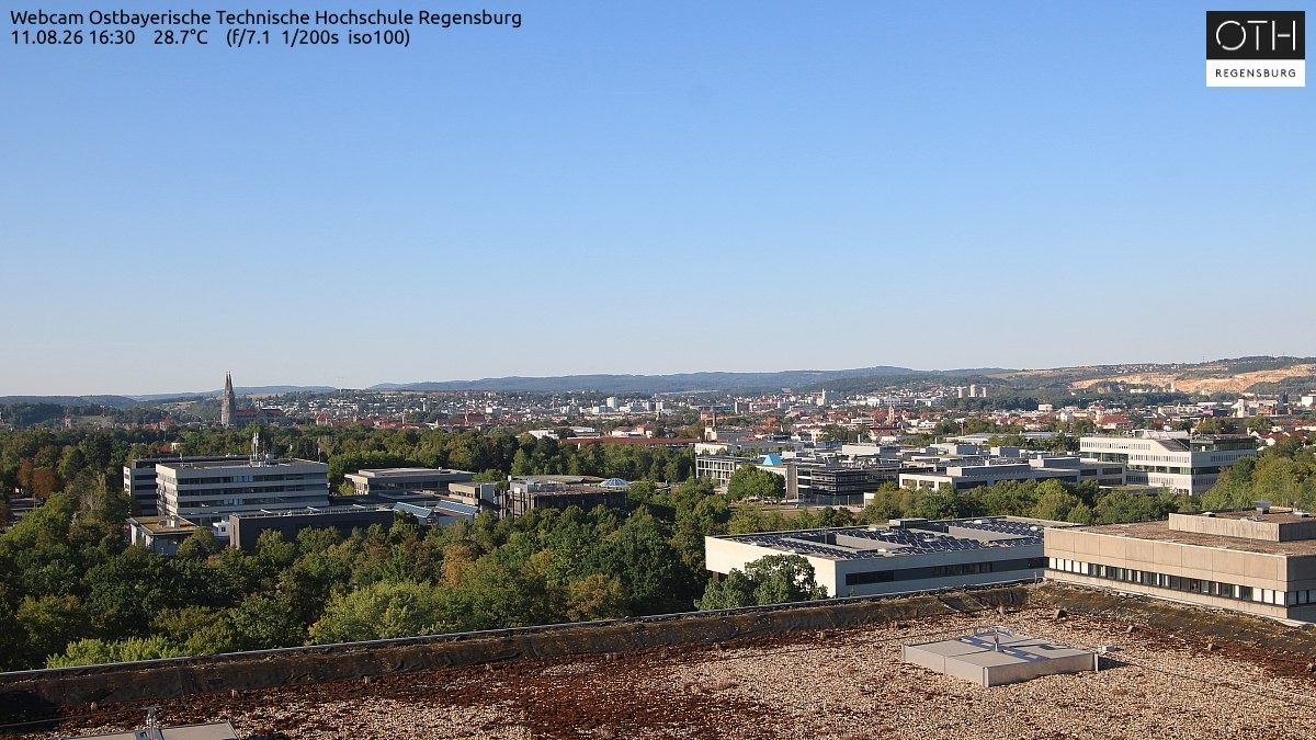 Archiv Foto Webcam Regensburg: Technische Hochschule