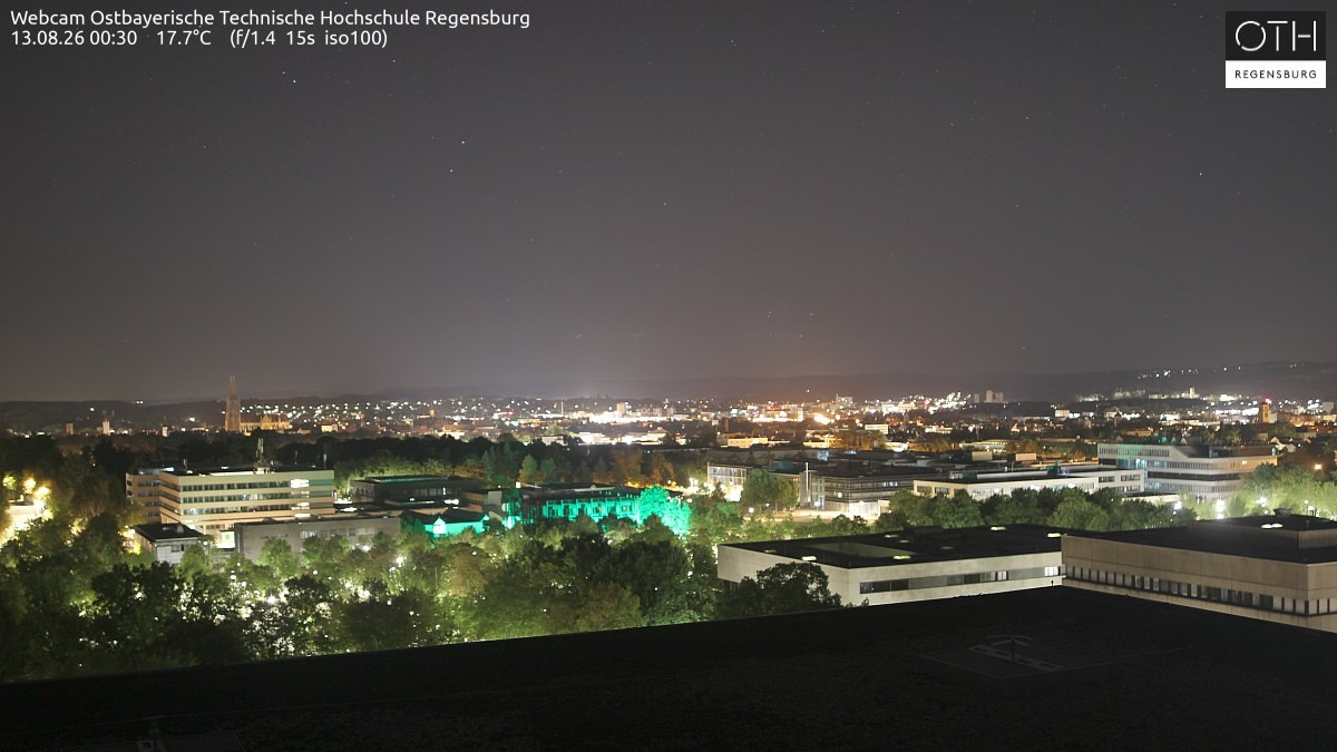 Archiv Foto Webcam Regensburg: Technische Hochschule