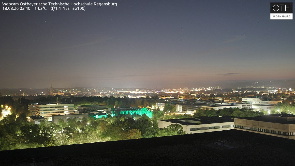 Archiv Foto Webcam Regensburg: Technische Hochschule
