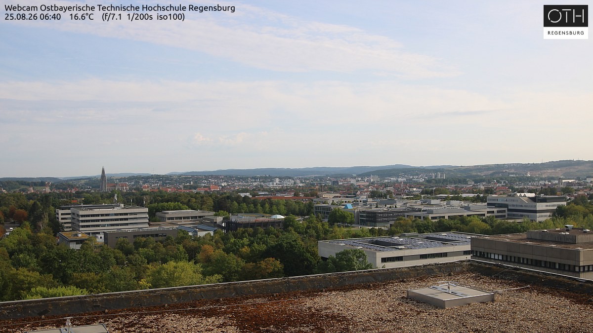 Archiv Foto Webcam Regensburg: Technische Hochschule