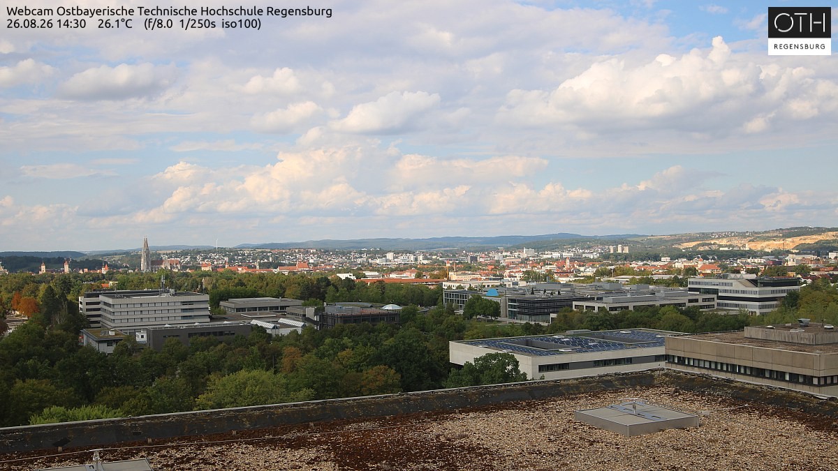 Archiv Foto Webcam Regensburg: Technische Hochschule