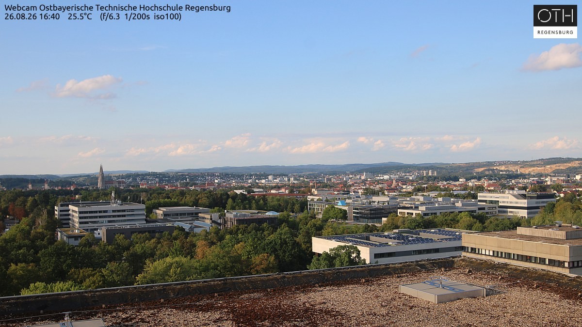 Archiv Foto Webcam Regensburg: Technische Hochschule