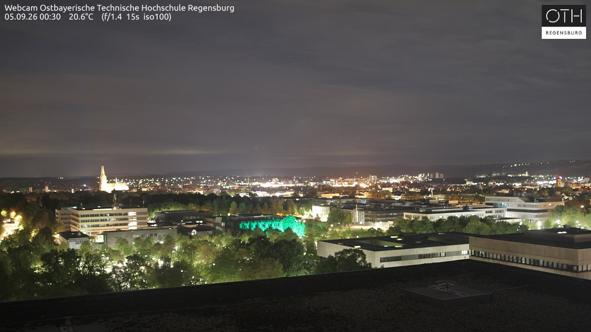 Archiv Foto Webcam Regensburg: Technische Hochschule