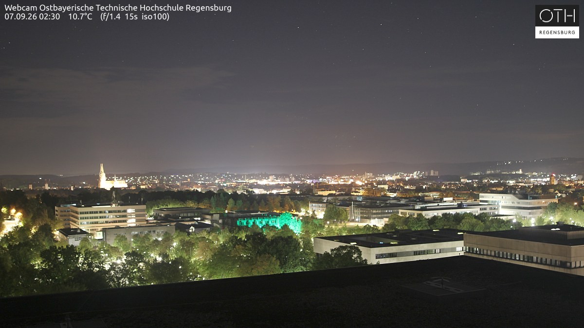Archiv Foto Webcam Regensburg: Technische Hochschule