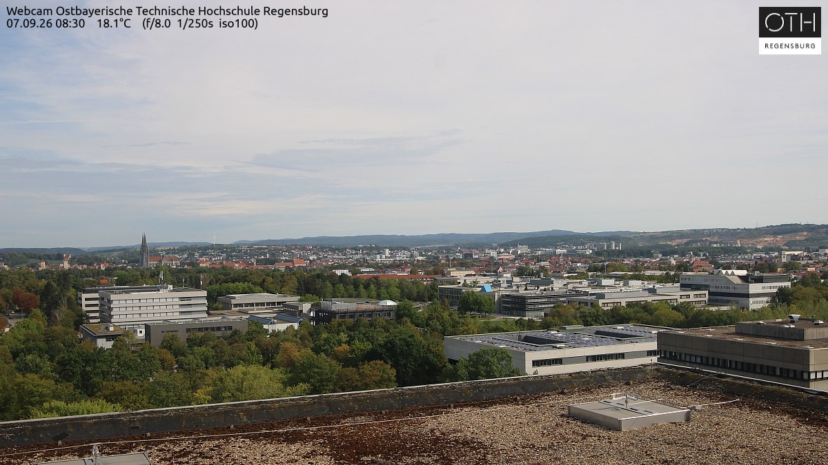 Archiv Foto Webcam Regensburg: Technische Hochschule