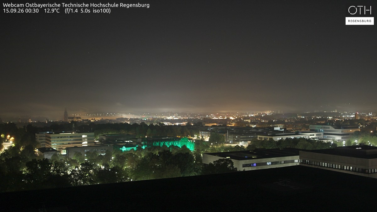Archiv Foto Webcam Regensburg: Technische Hochschule