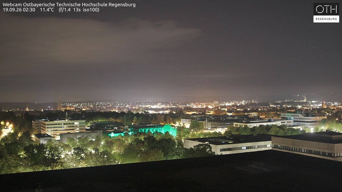 Archiv Foto Webcam Regensburg: Technische Hochschule