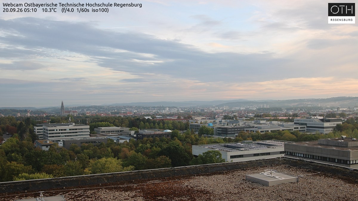 Archiv Foto Webcam Regensburg: Technische Hochschule