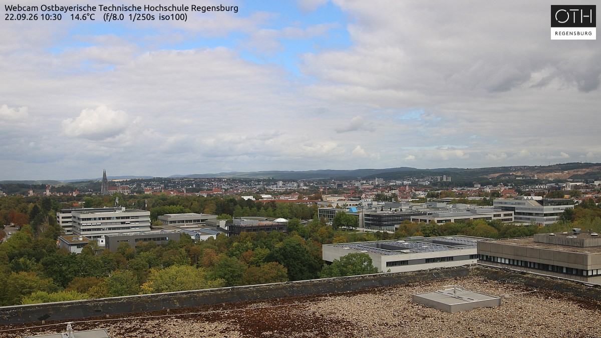 Archiv Foto Webcam Regensburg: Technische Hochschule