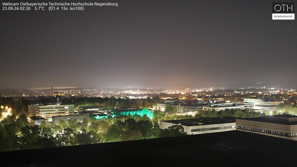 Archiv Foto Webcam Regensburg: Technische Hochschule