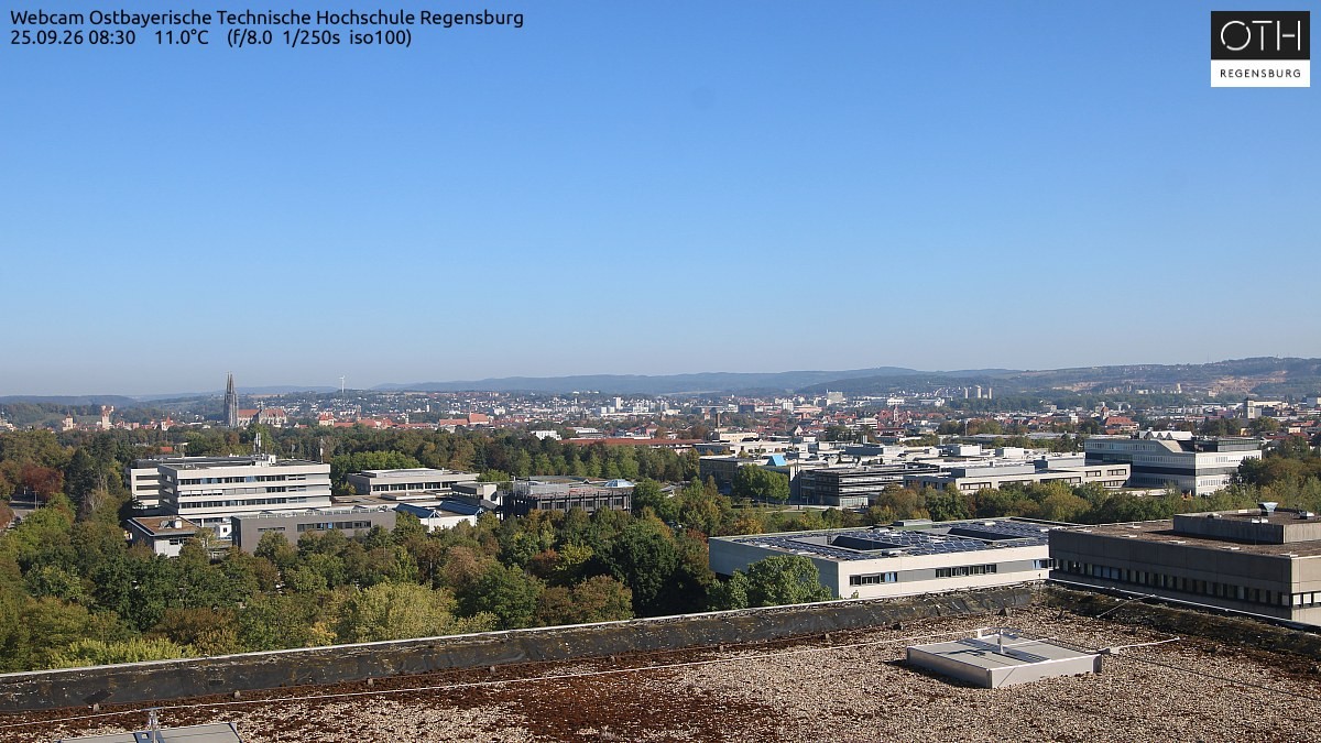 Archiv Foto Webcam Regensburg: Technische Hochschule