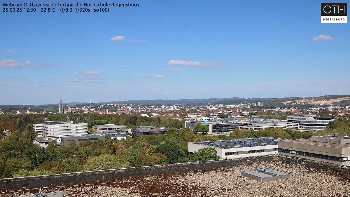 Archiv Foto Webcam Regensburg: Technische Hochschule