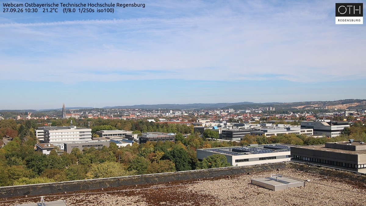 Archiv Foto Webcam Regensburg: Technische Hochschule