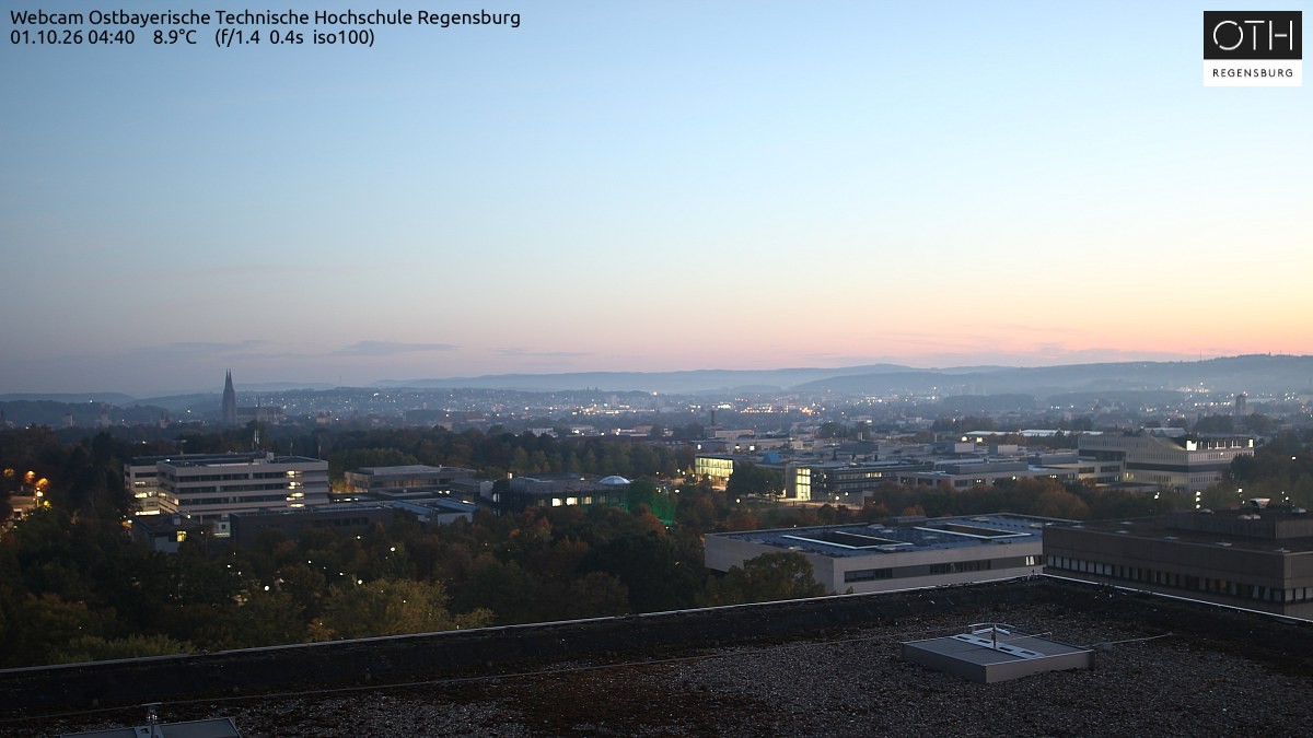 Archiv Foto Webcam Regensburg: Technische Hochschule