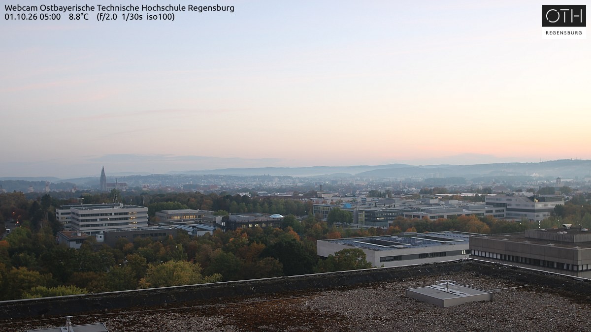 Archiv Foto Webcam Regensburg: Technische Hochschule