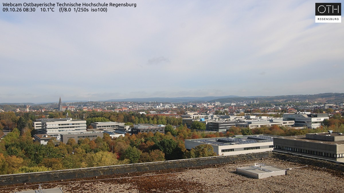 Archiv Foto Webcam Regensburg: Technische Hochschule