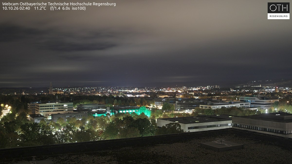 Archiv Foto Webcam Regensburg: Technische Hochschule