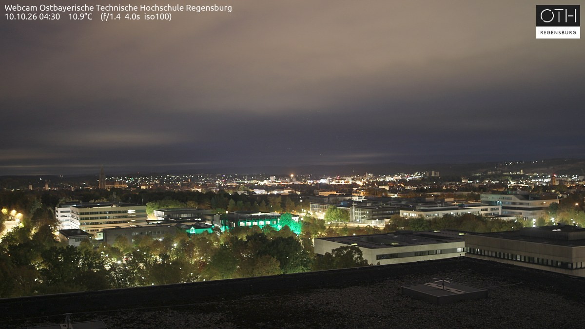 Archiv Foto Webcam Regensburg: Technische Hochschule