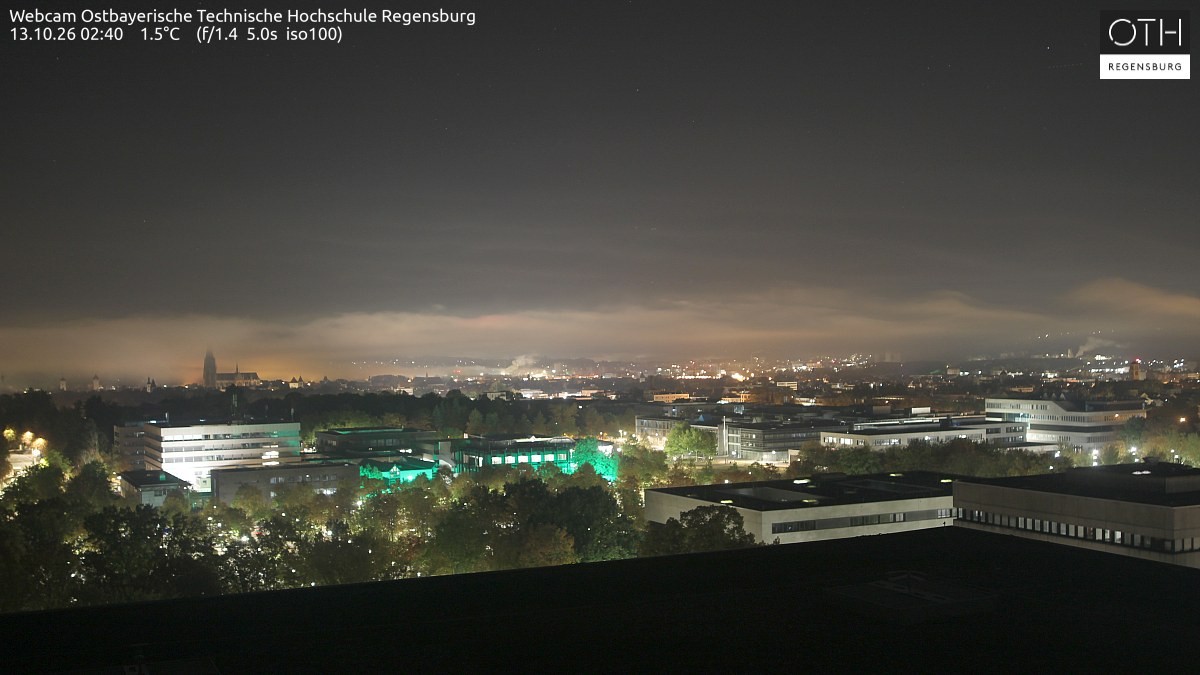 Archiv Foto Webcam Regensburg: Technische Hochschule