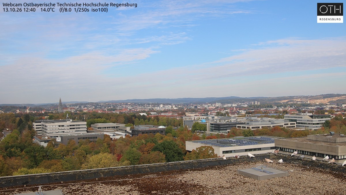 Archiv Foto Webcam Regensburg: Technische Hochschule