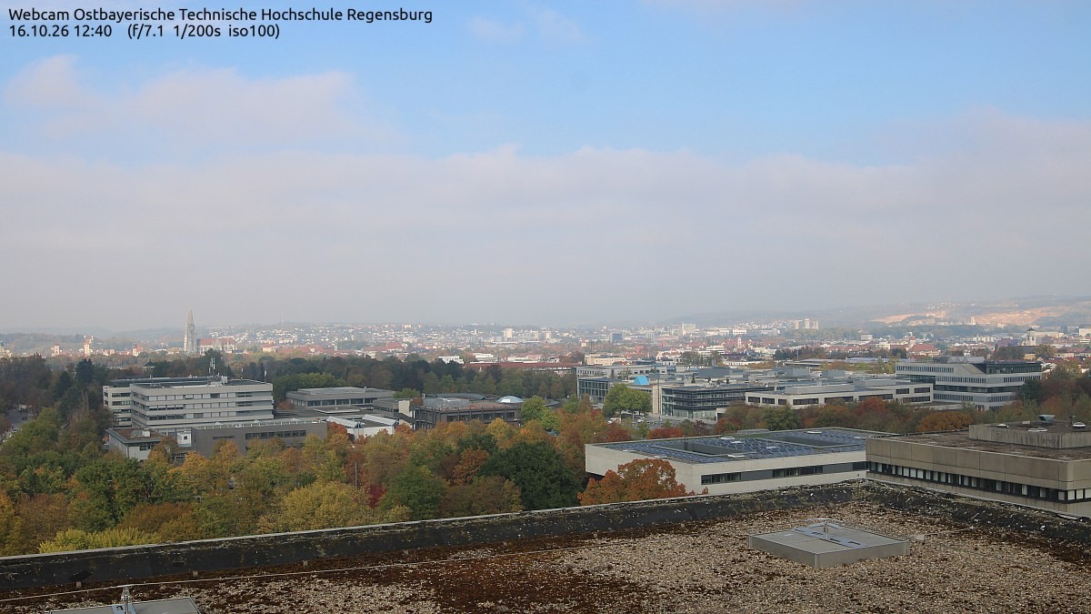 Archiv Foto Webcam Regensburg: Technische Hochschule