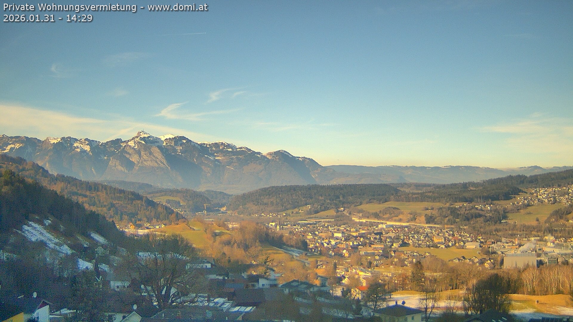 Archiv Foto Webcam Ausblick von Gampelün bei Frastanz