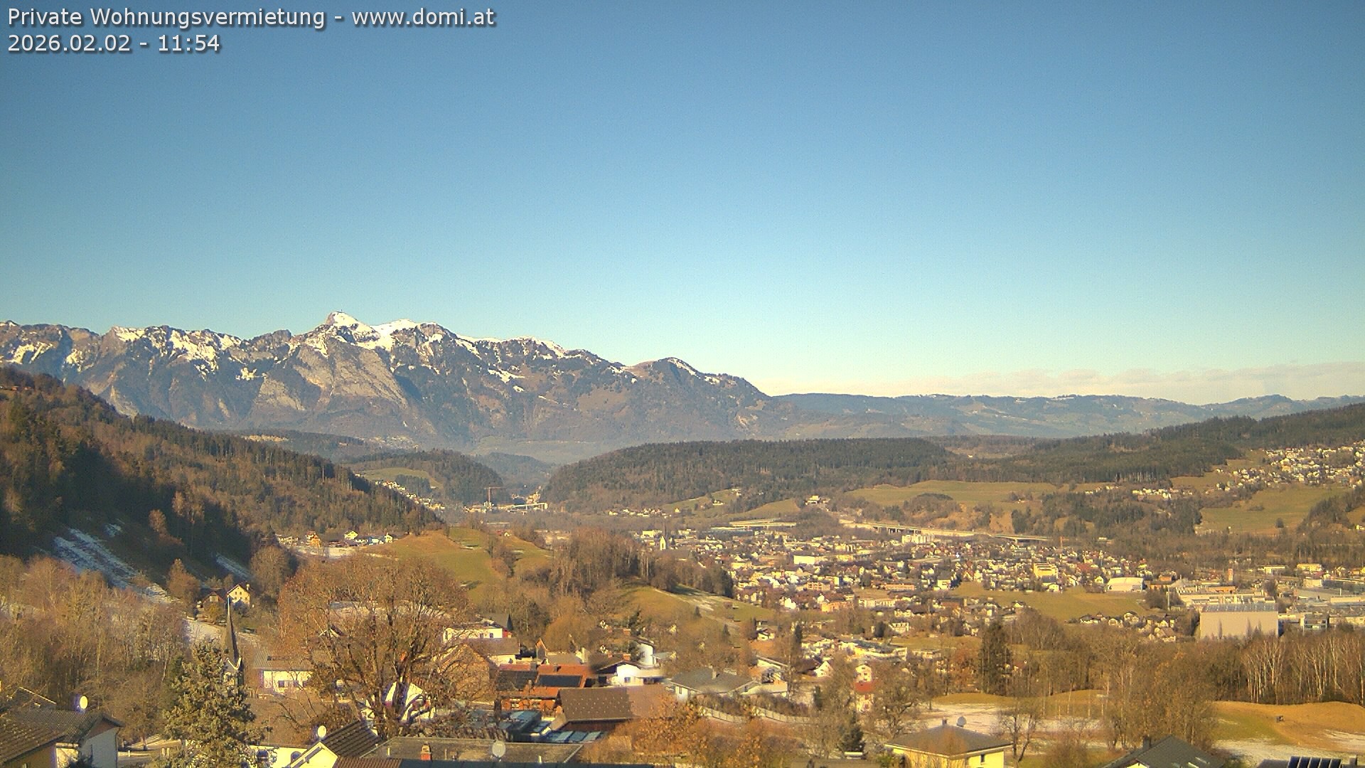 Archiv Foto Webcam Ausblick von Gampelün bei Frastanz