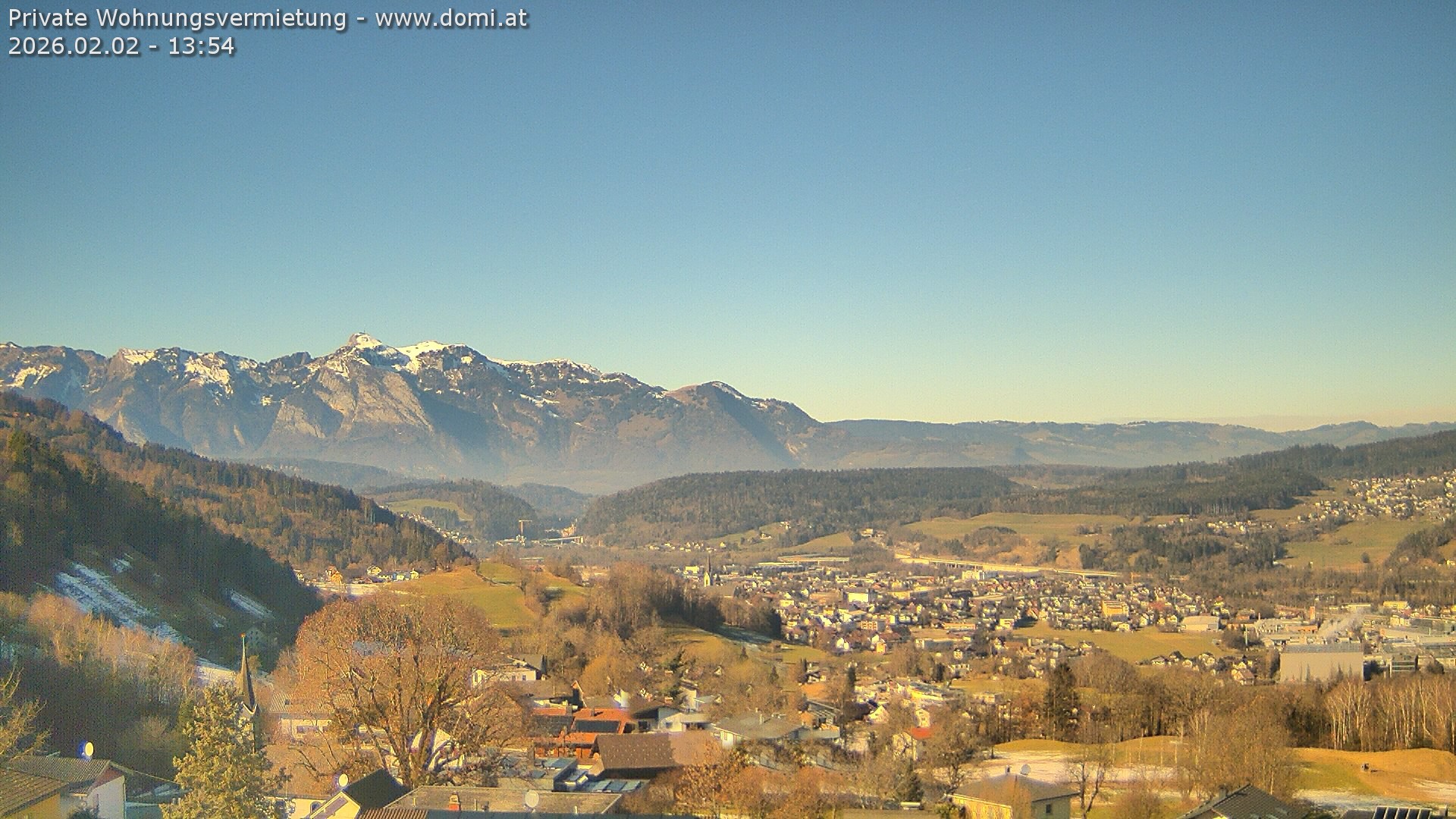 Archiv Foto Webcam Ausblick von Gampelün bei Frastanz