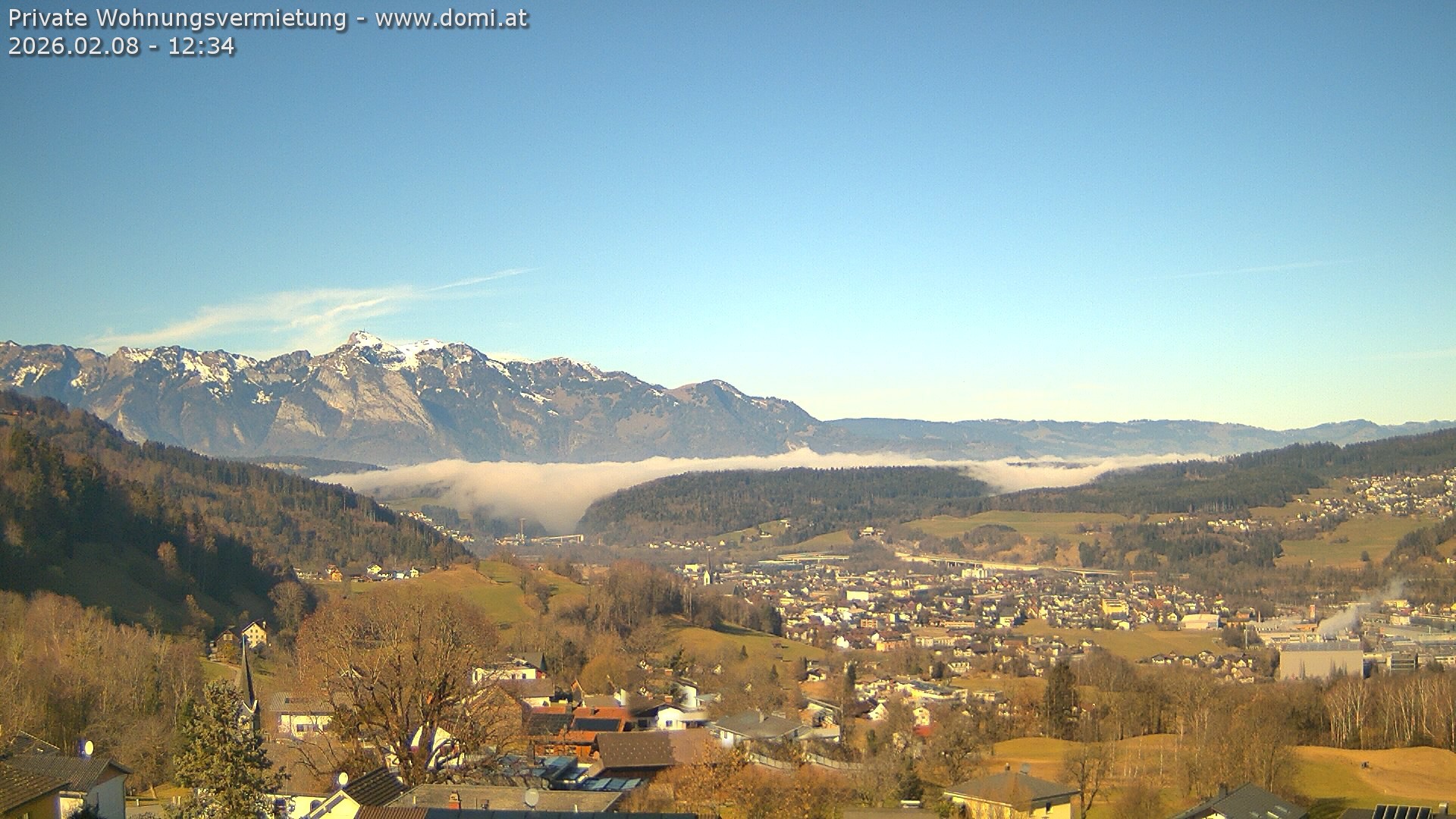 Archiv Foto Webcam Ausblick von Gampelün bei Frastanz