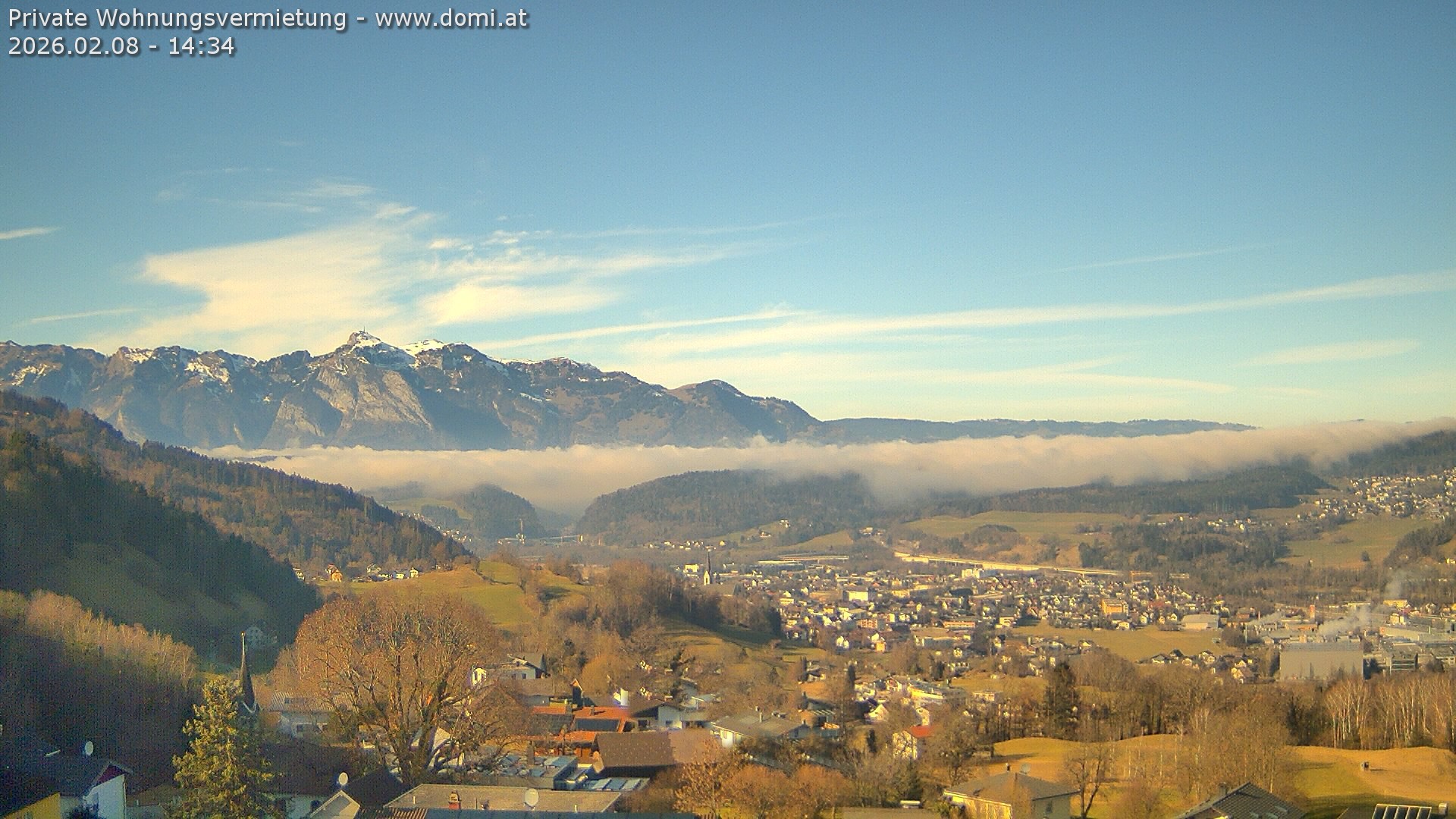 Archiv Foto Webcam Ausblick von Gampelün bei Frastanz