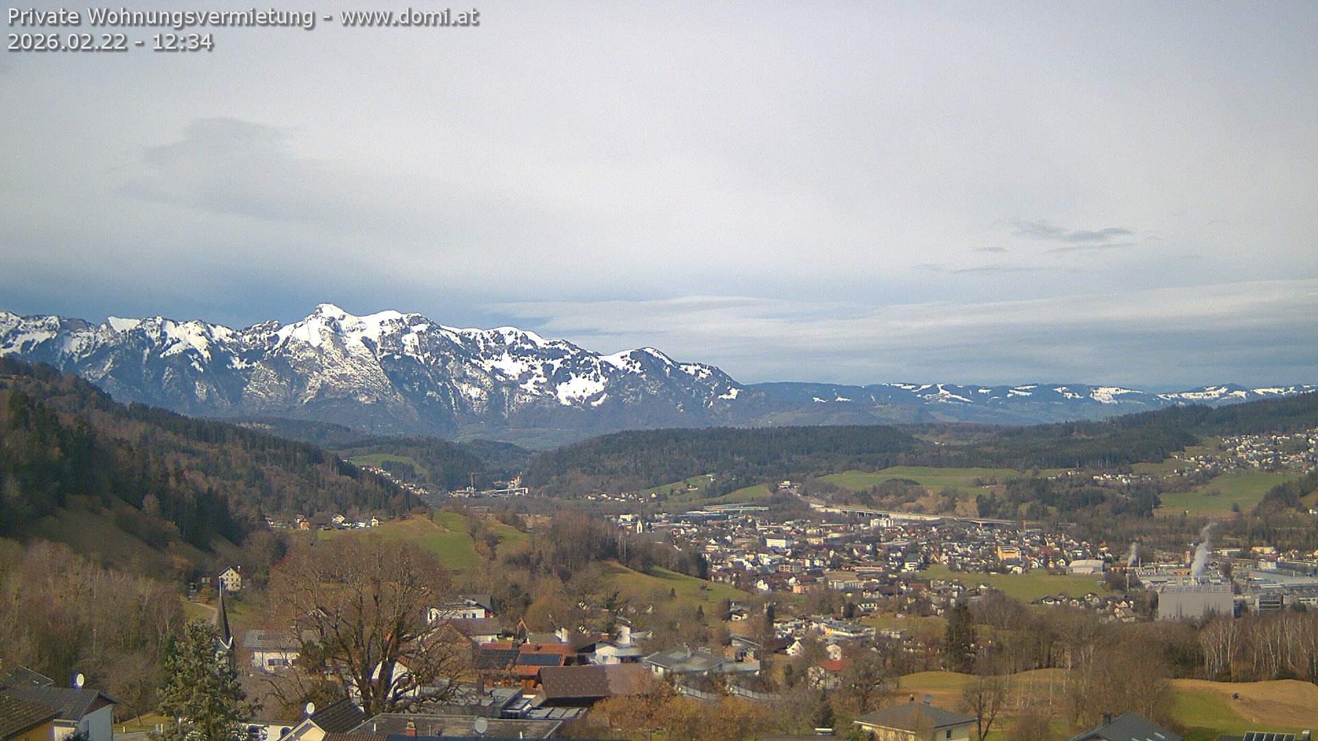Archived image Webcam View from Gampelün in Frastanz