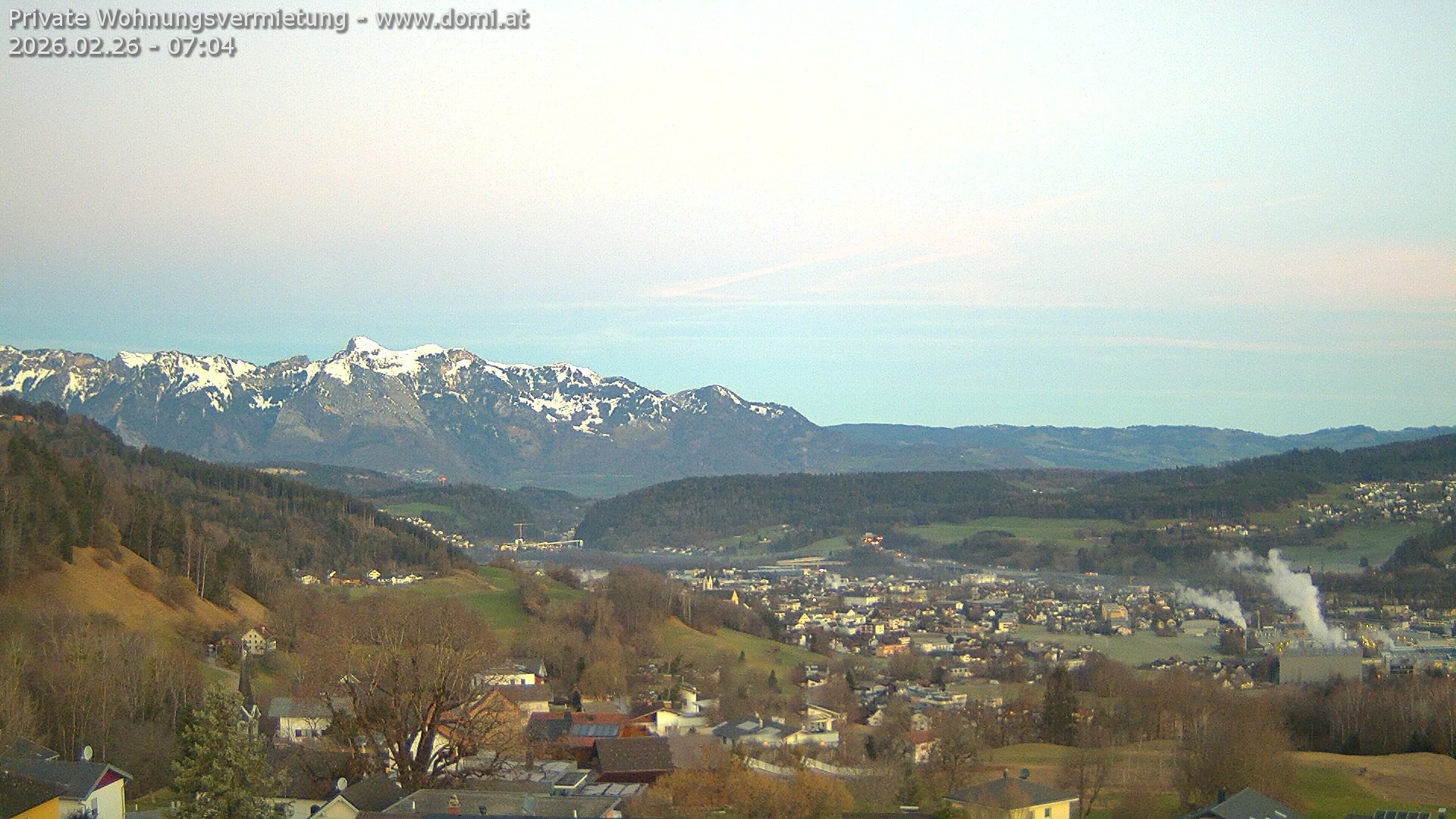 Archived image Webcam View from Gampelün in Frastanz