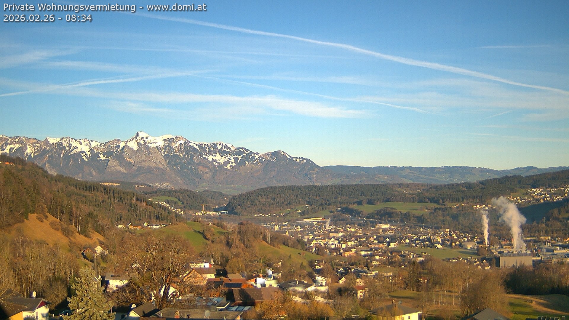Archived image Webcam View from Gampelün in Frastanz