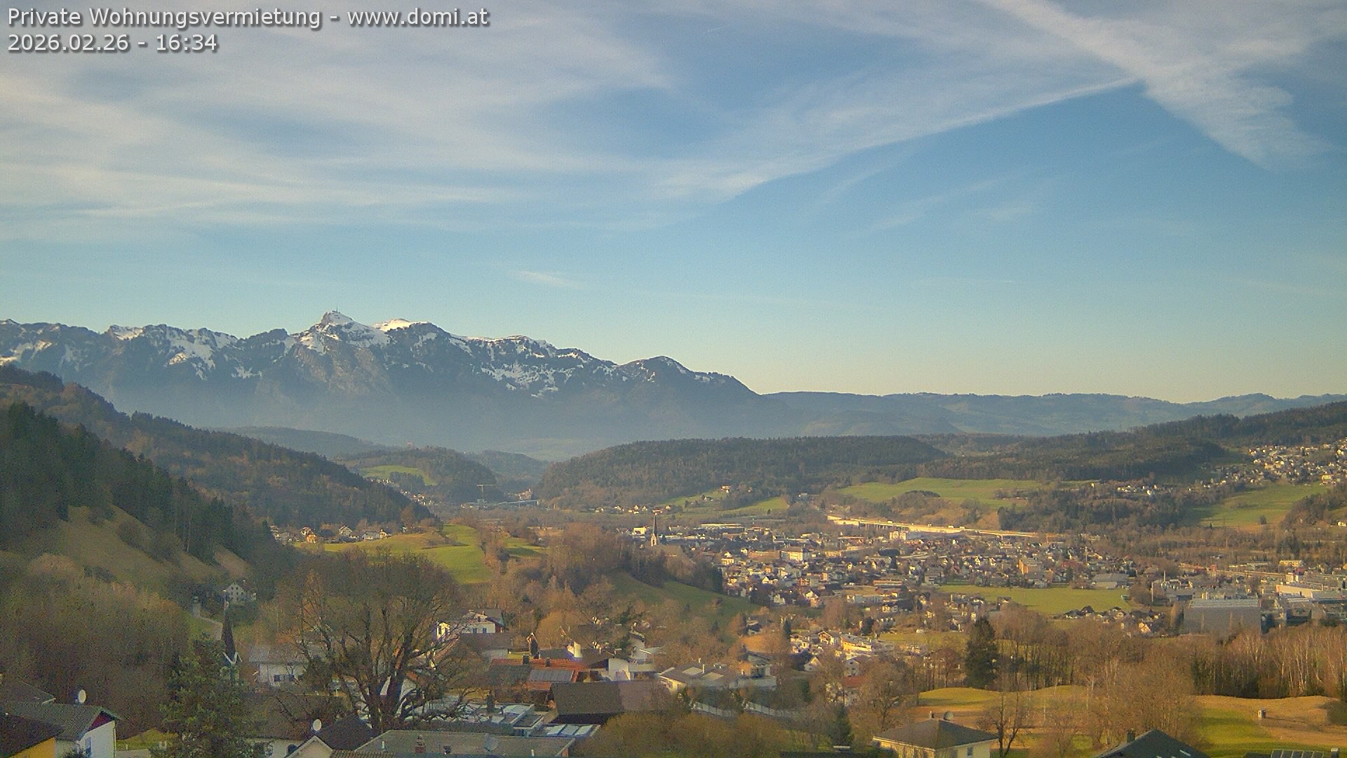 Archived image Webcam View from Gampelün in Frastanz