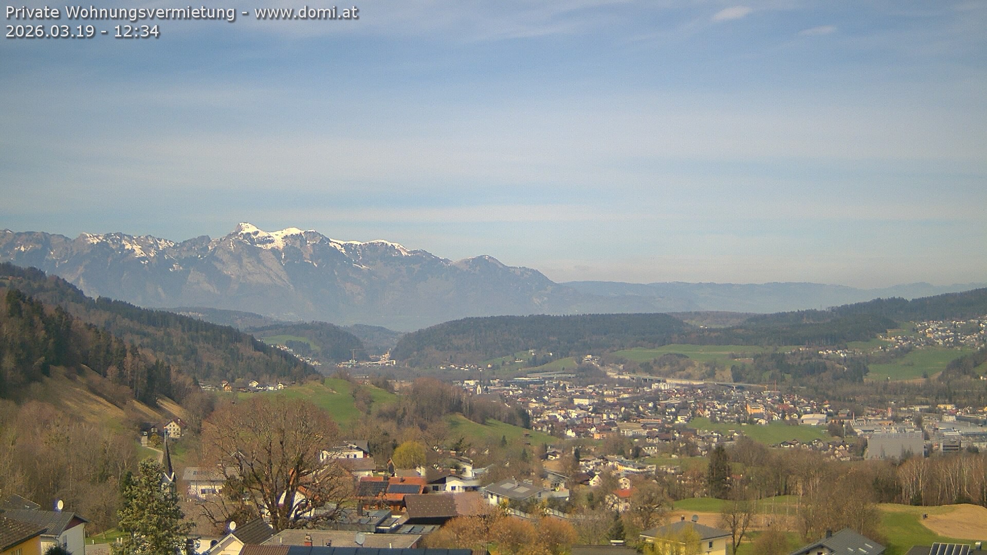 Archiv Foto Webcam Ausblick von Gampelün bei Frastanz