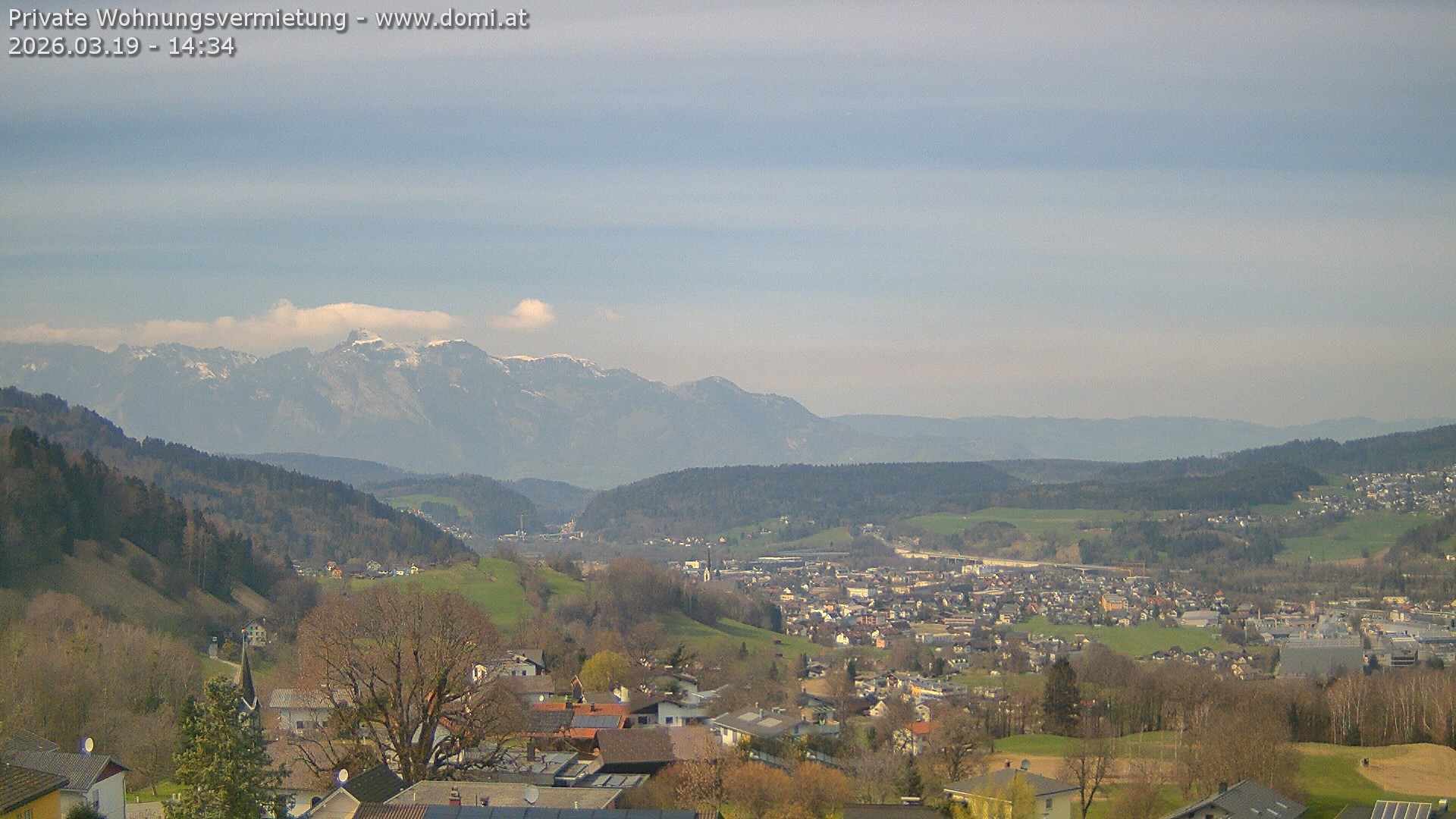 Archived image Webcam View from Gampelün in Frastanz