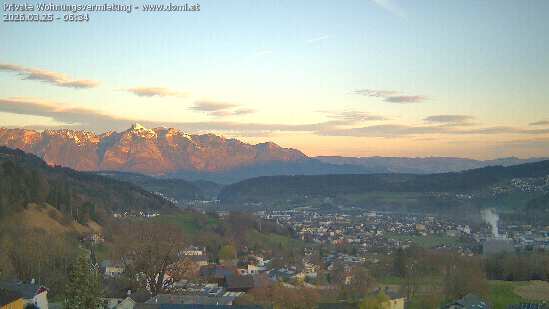 Archived image Webcam View from Gampelün in Frastanz