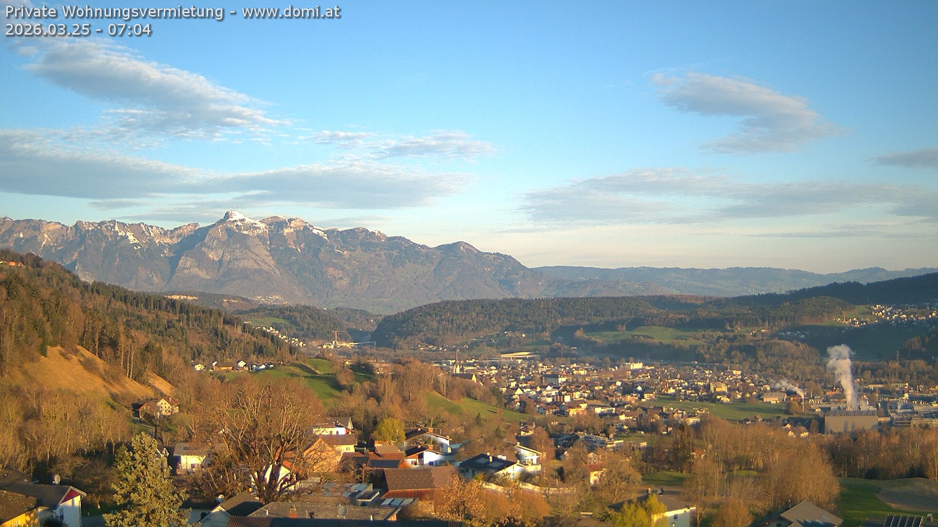 Archived image Webcam View from Gampelün in Frastanz
