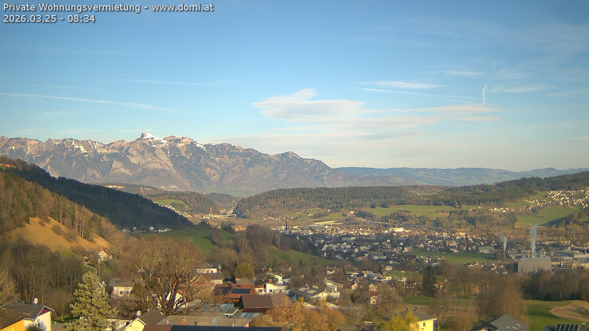 Archived image Webcam View from Gampelün in Frastanz