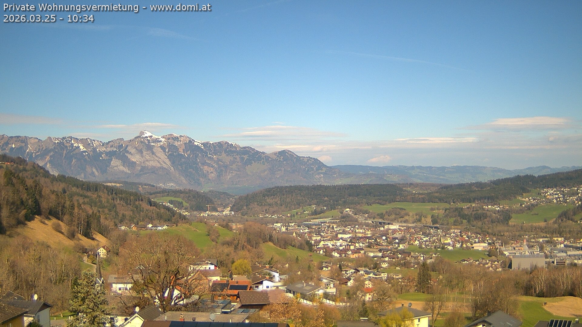 Archived image Webcam View from Gampelün in Frastanz