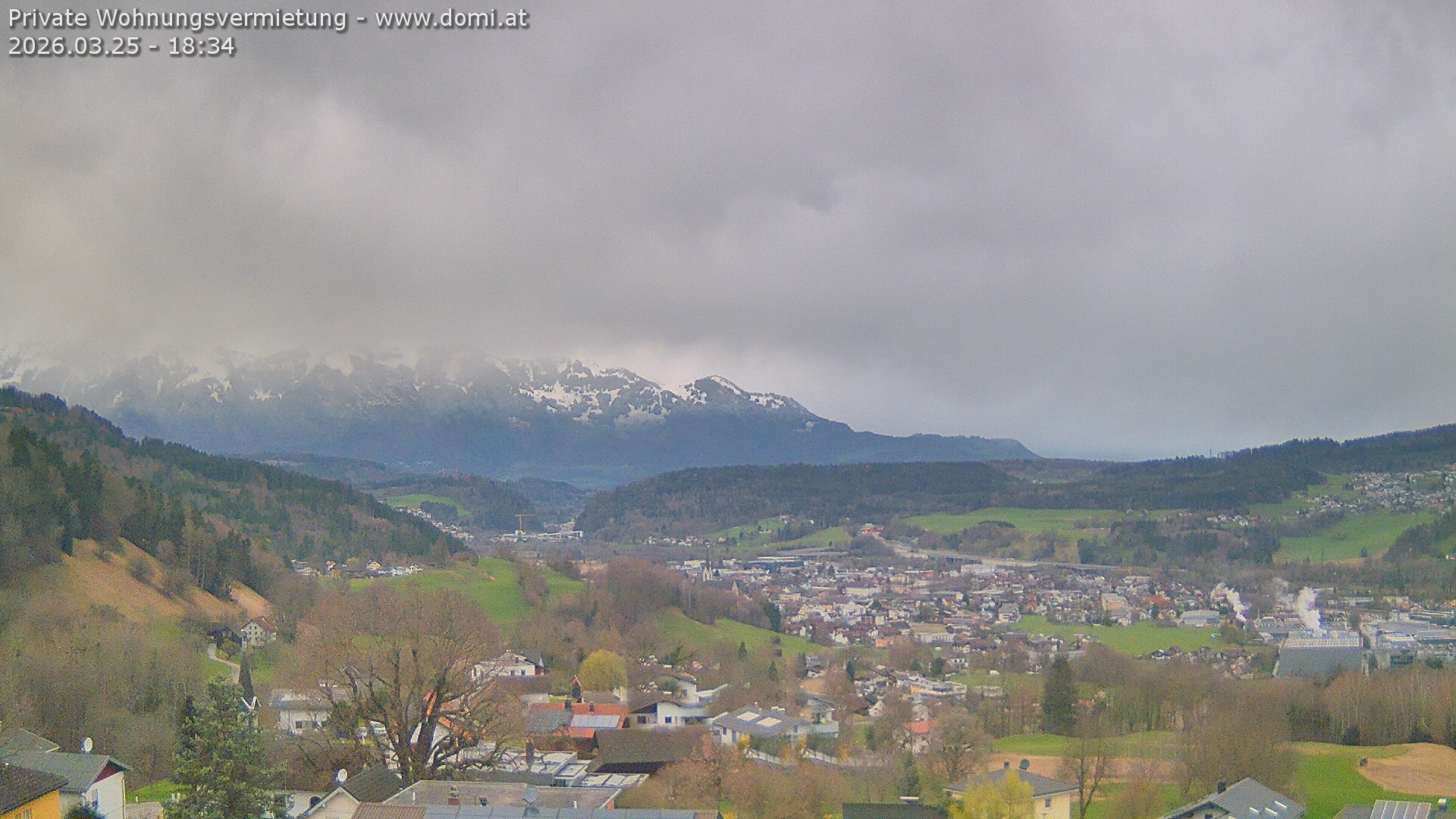 Archived image Webcam View from Gampelün in Frastanz